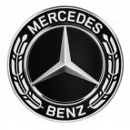 Mercedes-Benz Black Centre Caps 